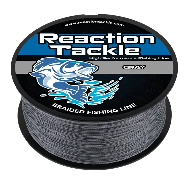 Reaction Tackle Braided Fishing Line - Gray